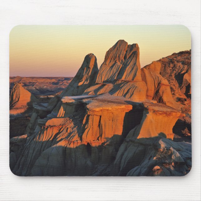 Badlands in Theodore Roosevelt National Park Mouse Pad (Front)