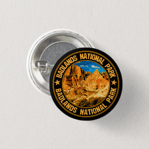 Badlands National Park 1 Inch Round Button
