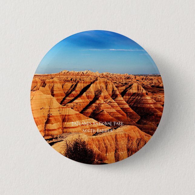 Badlands National Park 2 Inch Round Button (Front)