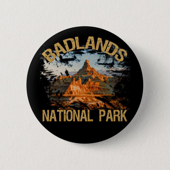 Badlands National Park 2 Inch Round Button (Front)
