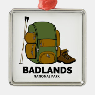 Badlands National Park Backpack Metal Ornament