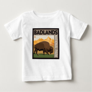 Badlands National Park Buffalo Baby T-Shirt