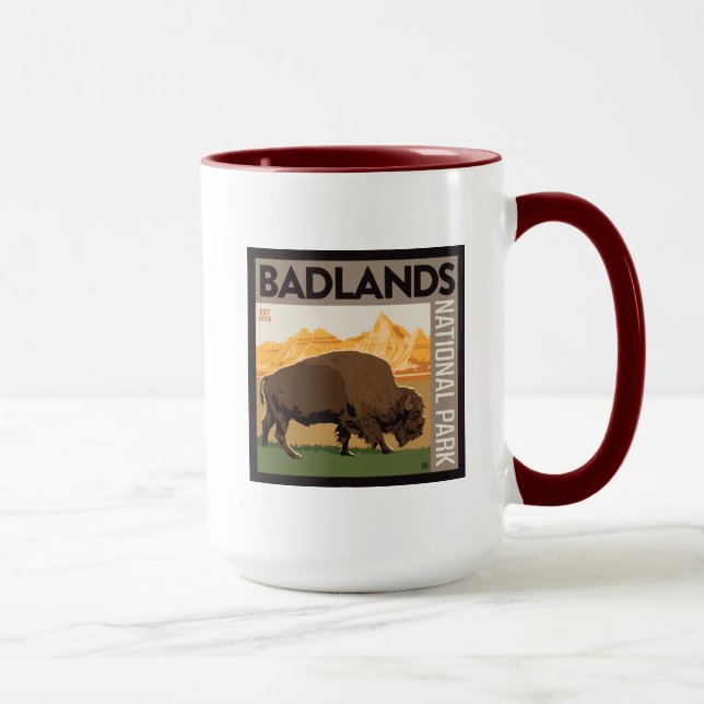 Badlands National Park | Buffalo Mug (Right)