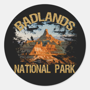 Badlands National Park Classic Round Sticker
