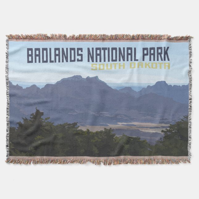 Badlands National Park Cotton Throw (Front)