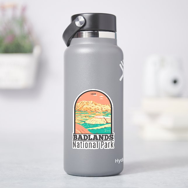 Badlands National Park Landscape Vintage (HydroFlask)