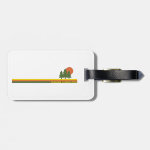 Badlands National Park Pine Trees Sun Luggage Tag
