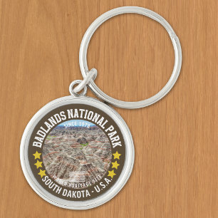 Badlands National Park Plains Landscape Keychain
