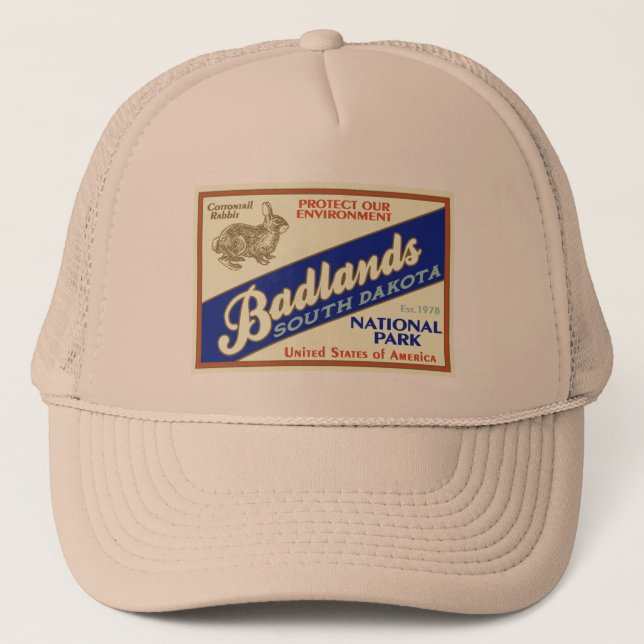 Badlands National Park (Rabbit) Trucker Hat (Front)