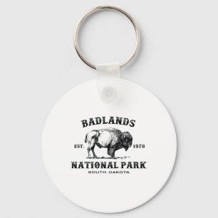 Badlands National Park South Dakota American Bison Keychain