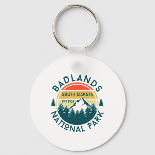 Badlands National Park South Dakota Hiking Nature Keychain