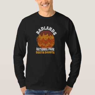 Badlands National Park South Dakota Retro Badlands T-Shirt