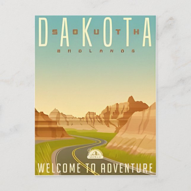 Badlands National Park South Dakota Vintage  Postcard (Front)