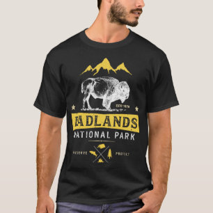 Badlands National Park T Buffalo Bison South Dakot T-Shirt