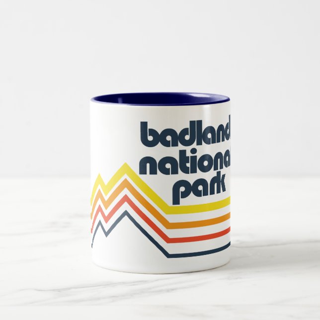 Badlands National Park Two-Tone Coffee Mug (Center)