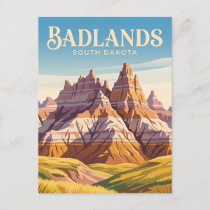 Badlands National Park USA Postcard