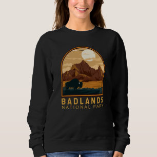 Badlands National Park Vintage Emblem Sweatshirt
