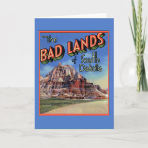 Badlands South Dakota Large Letter Greetings Card