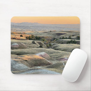 Badlands Sunset Dakota Landscape Mouse Pad