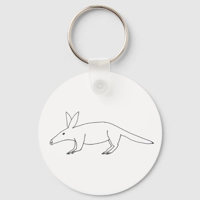 Badly Drawn Aardvark Keychain (Front)