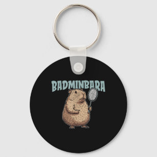 Badminbara Shuttle Racquet - Team Badminton Capyba Keychain