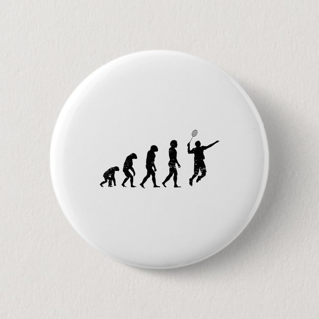 Badmincado Badminton Player Shuttle  2 Inch Round Button (Front)