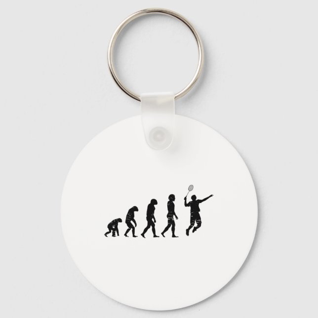 Badmincado Badminton Player Shuttle  Keychain (Front)