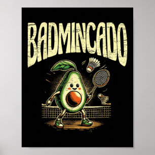 Badmincado Badminton Player Shuttle Poster