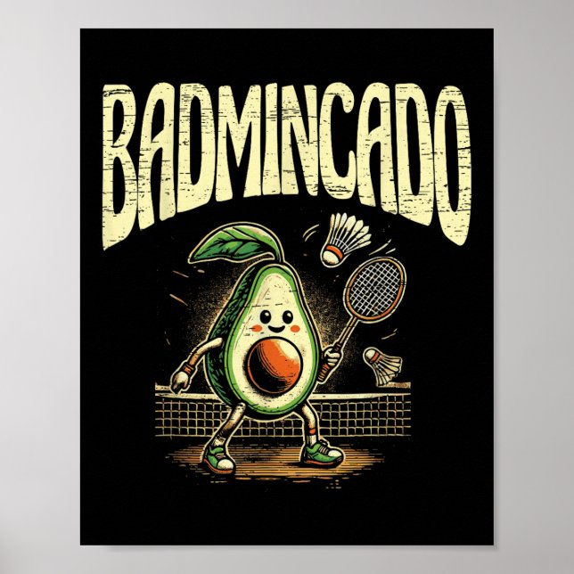 Badmincado Badminton Player Shuttle  Poster (Front)