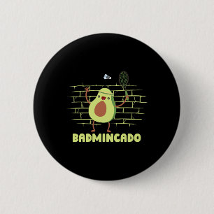 Badmincado - Racket Funny Player Game Match Badmin 2 Inch Round Button