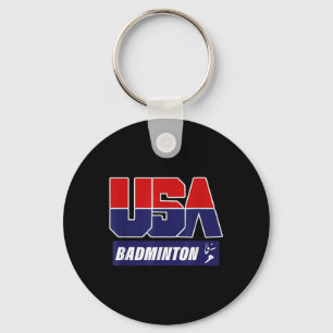Badminton 2021 Usa  Keychain