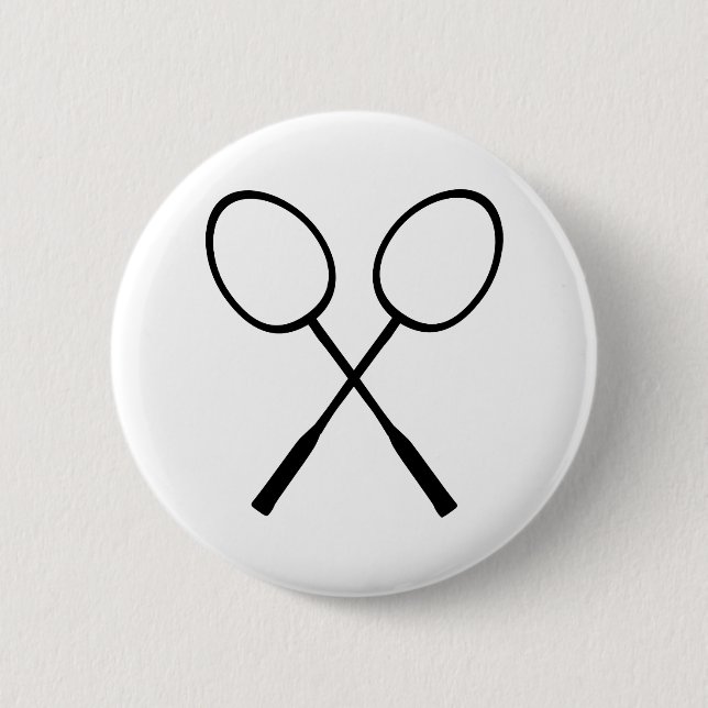 Badminton 2 Inch Round Button (Front)