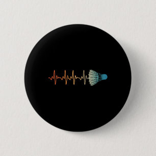 Badminton Art For Men Women Badminton Lover Badmin 2 Inch Round Button