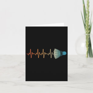 Badminton Art For Men Women Badminton Lover Badmin Card