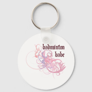 Badminton Babe Keychain