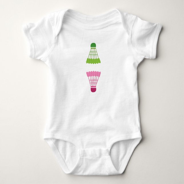Badminton Baby Bodysuit (Front)