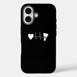 Badminton - Badminton Ball Heartbeat iPhone 16 Case