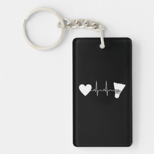 Badminton - Badminton Ball Heartbeat Keychain