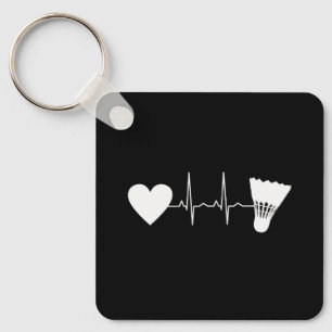 Badminton - Badminton Ball Heartbeat Keychain