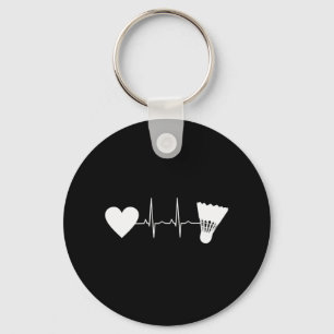 Badminton - Badminton Ball Heartbeat Keychain