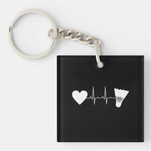 Badminton - Badminton Ball Heartbeat Keychain