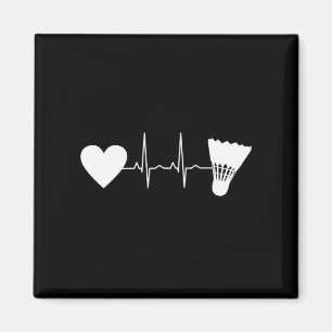 Badminton - Badminton Ball Heartbeat Magnet