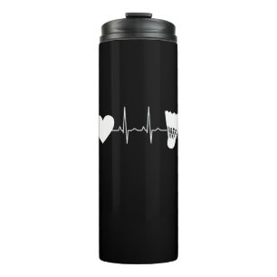 Badminton - Badminton Ball Heartbeat Thermal Tumbler