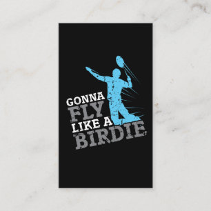 Badminton Badminton Gift Idea Birdie Racket Sport Business Card