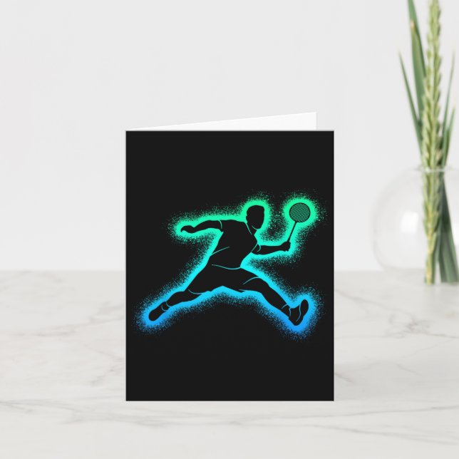 Badminton Badminton Player  Card (Front)