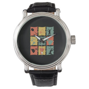 Badminton Badminton Player Retro Watch