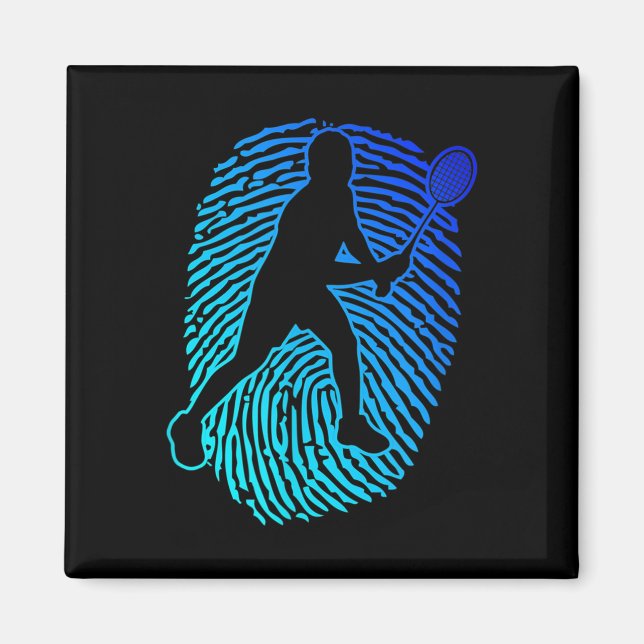 Badminton Badminton Player Squash Shuttle  Magnet (Front)