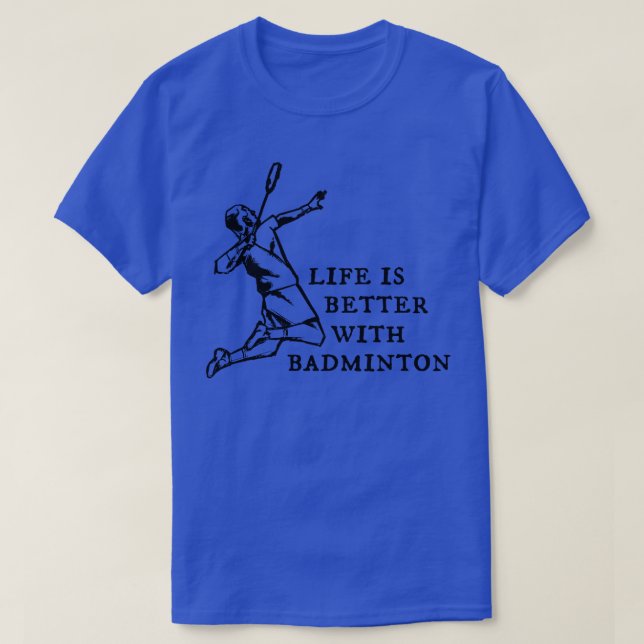 Badminton Badminton Player T-Shirt (Design Front)