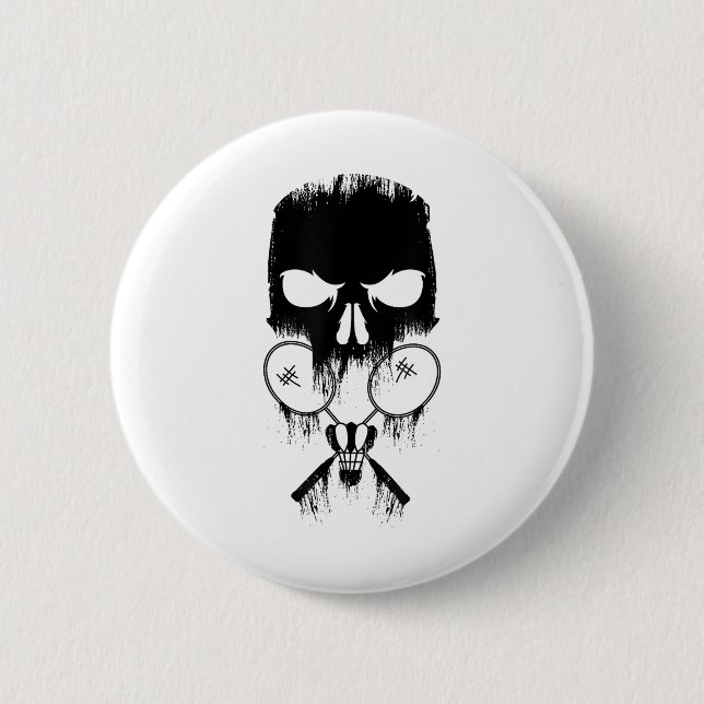 Badminton Badminton Rackets Shuttle Game Badminton 2 Inch Round Button (Front)