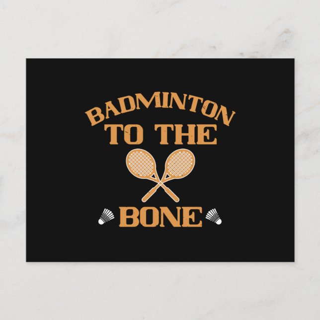 Badminton - Badminton to the bone Postcard (Front)